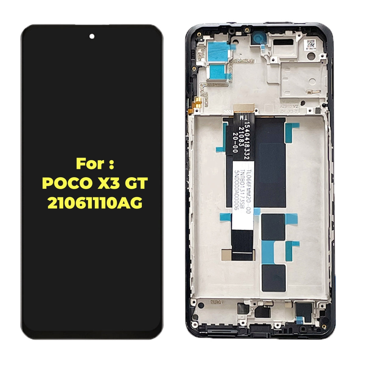 Replacement LCD Display Touch Screen With Frame for Xiaomi POCO X3