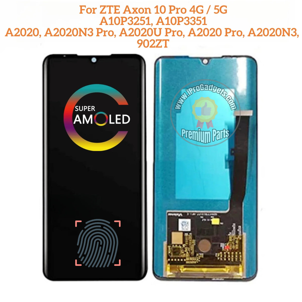 Replacement For ZTE Axon 10 Pro A10P3251 A10P3351 A2020 AMOLED