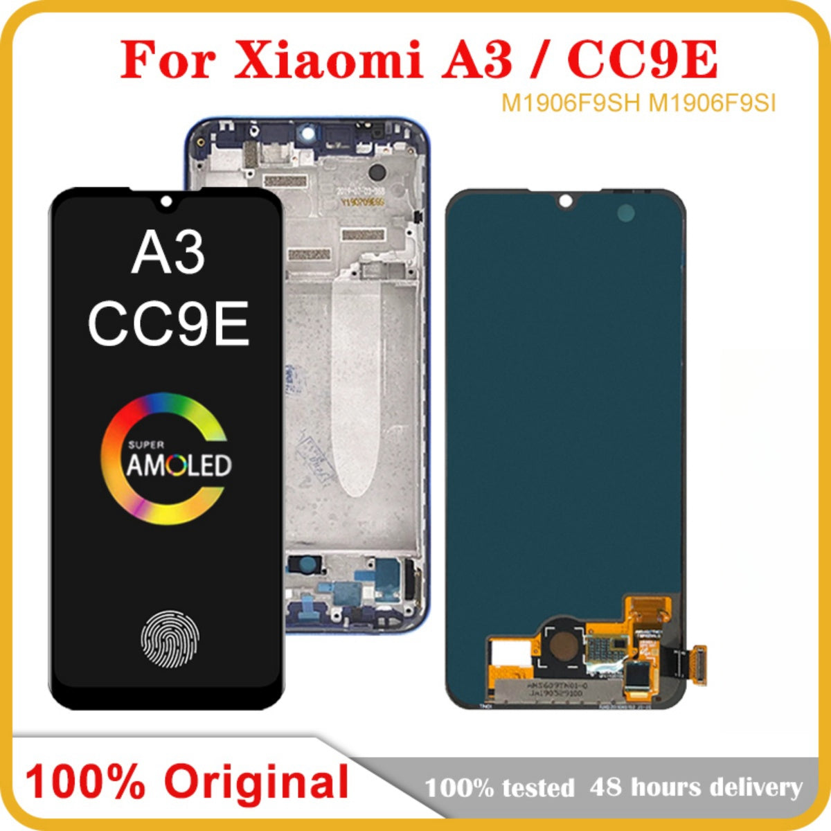 Replacement AMOLED Display Touch Screen With Frame for Xiaomi Mi A3 CC9e  M1906F9SH M1906F9SI – iProGadgets
