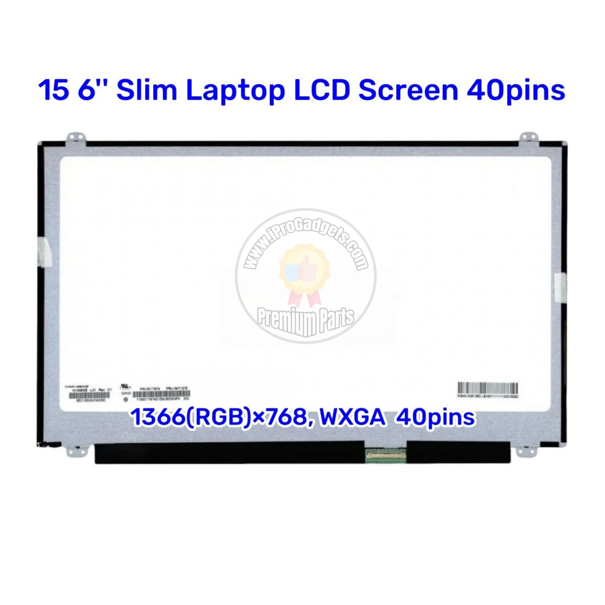 Écran LCD LED 15.6" 1366x768 - Dalle B156XW04 V.5 Compatible Multiple - Neuf