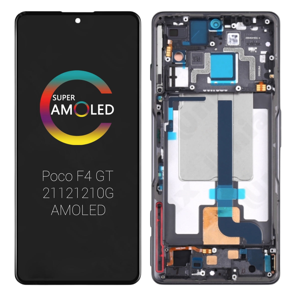 Original Ecran LCD Complet Nebula Green Avec Châssis Pour Xiaomi Poco F4 5g 2022 56000jl11r00