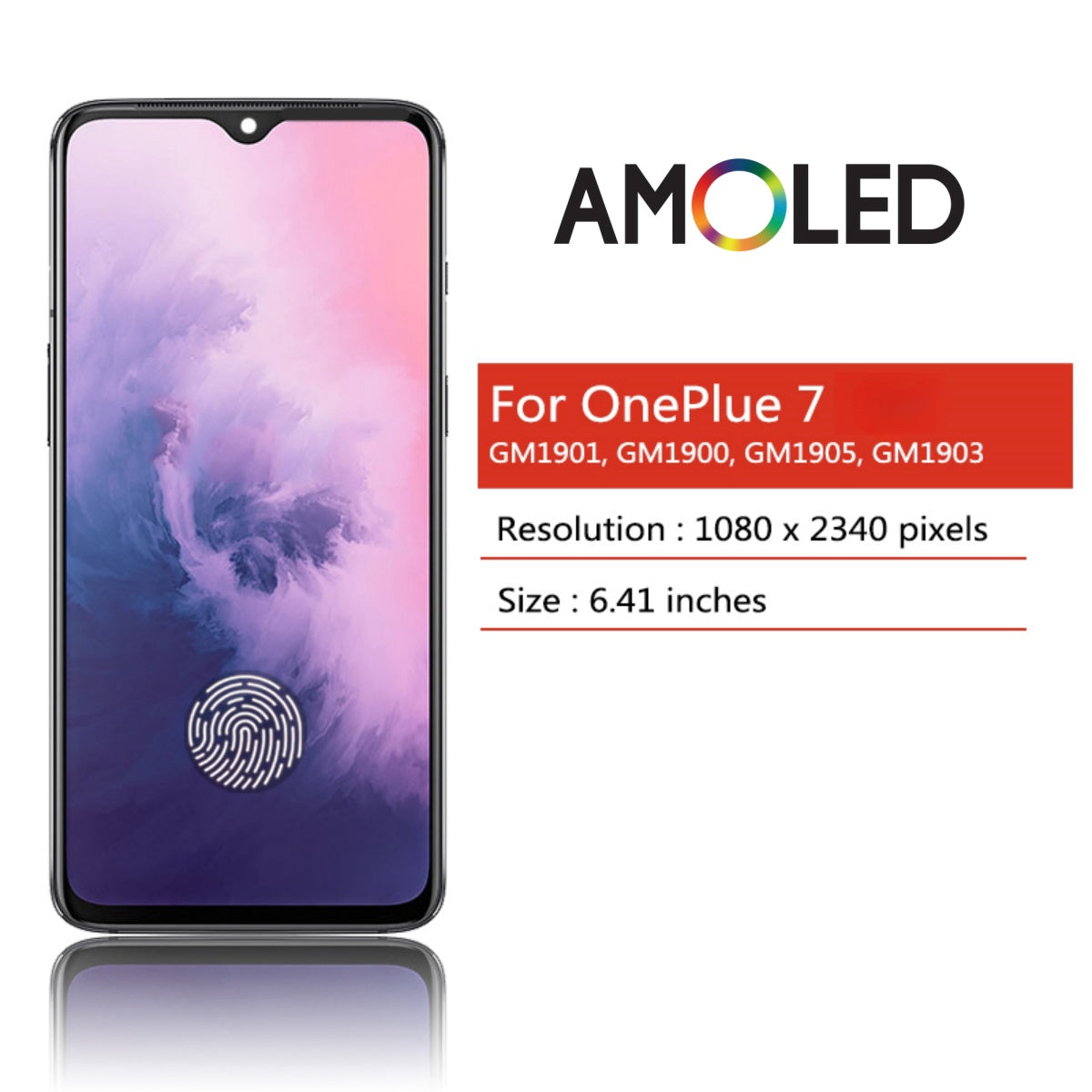 Replacement AMOLED Display Touch Screen For OnePlus 7 GM1901