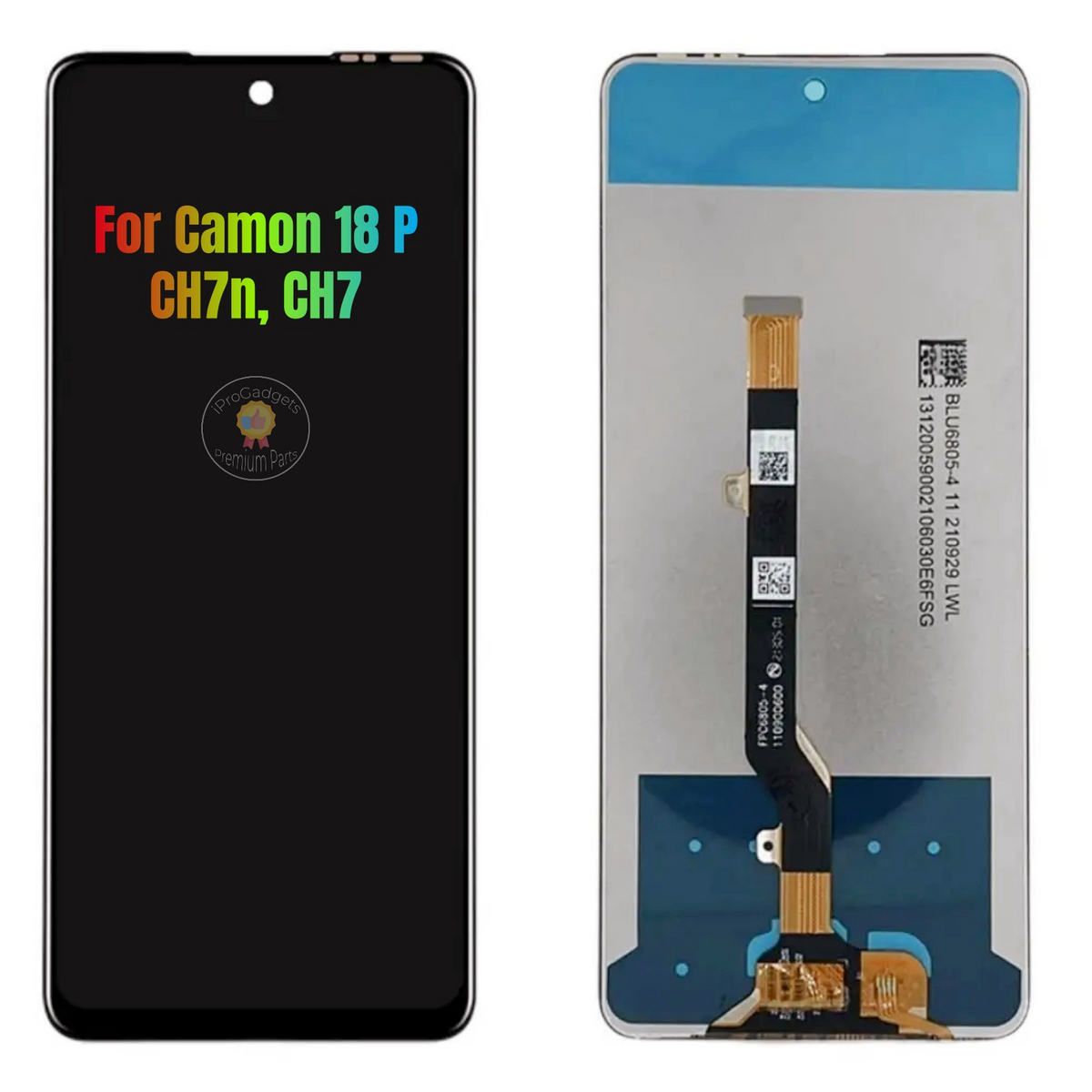 トモス☆TOMOS 1点モノ　TECNO Circuitチャンバー 新品 Replacement LCD Display Touch Screen Assembly For Tecno Camon 18 P