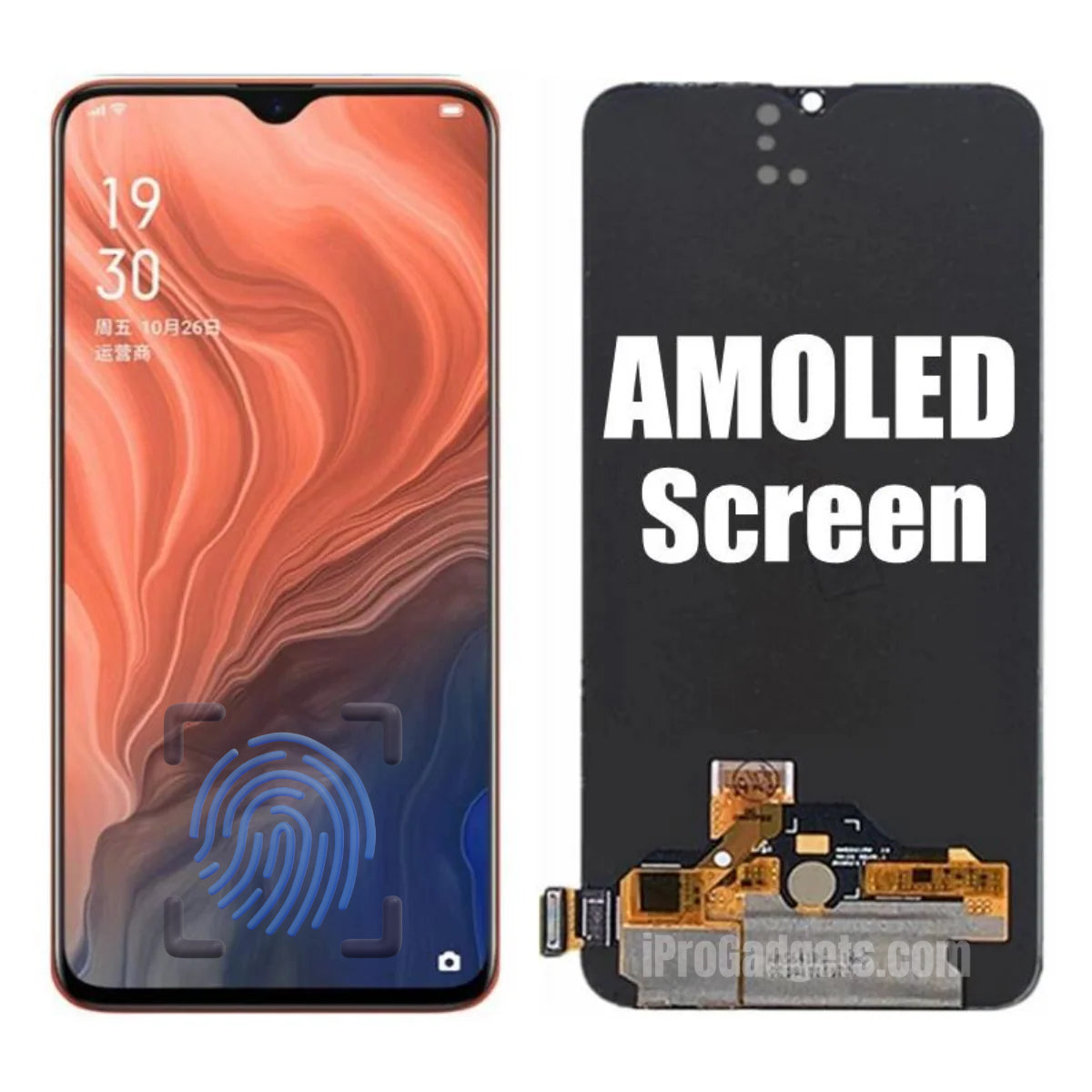 Replacement for OPPO Reno Z PCDM10 CPH1979 OLED LCD Display Touch