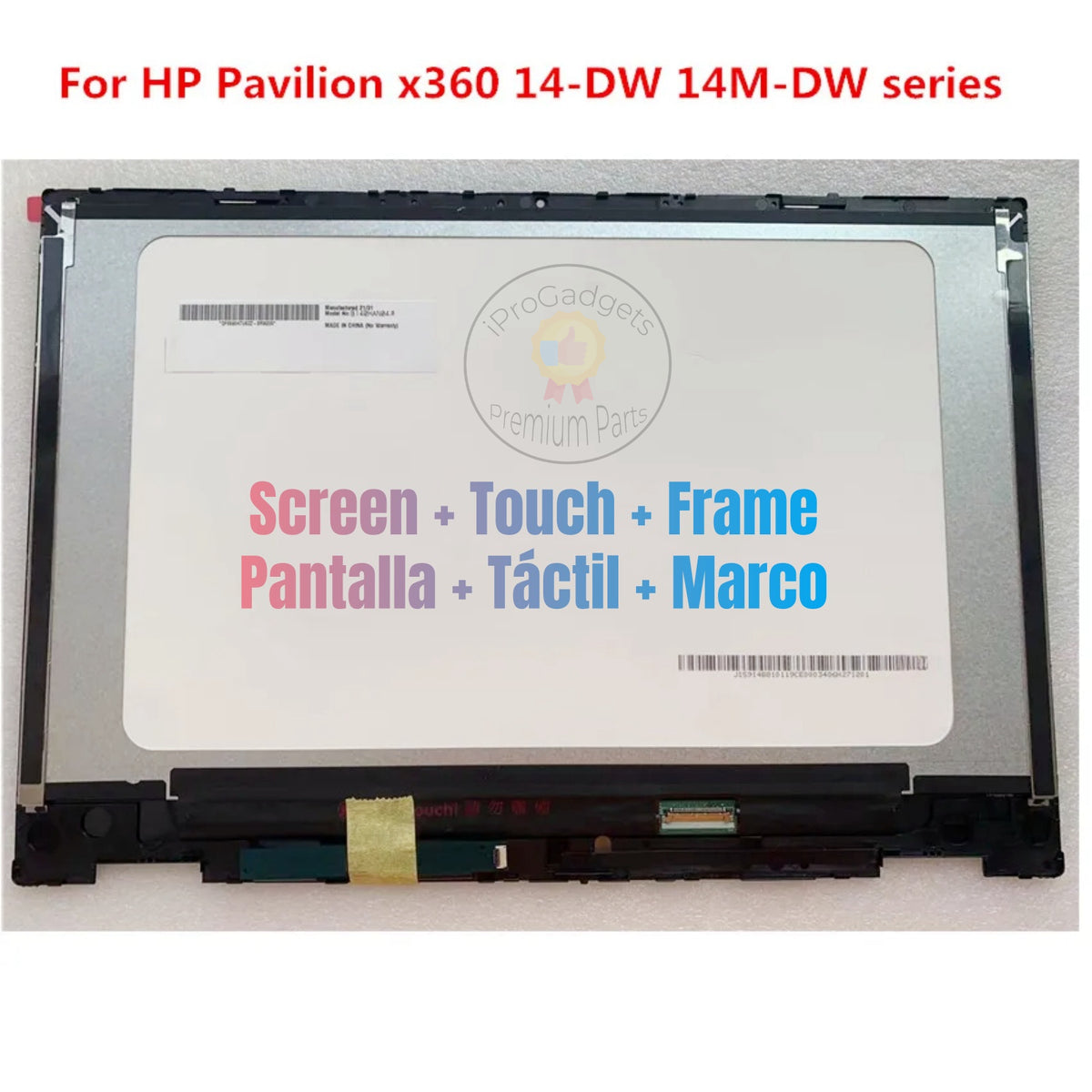 14" LCD Touch Screen Digitizer Assembly For HP Pavilion X360 14m-dw0000 Series