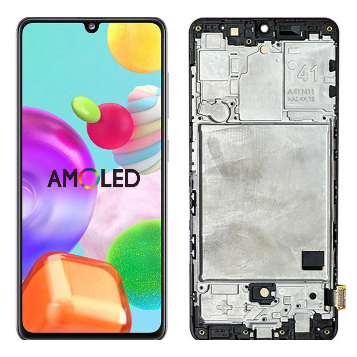 【B】SC-41A/Galaxy A41/355518113974036 Replacement AMOLED LCD Display Touch Screen for Samsung Galaxy A41