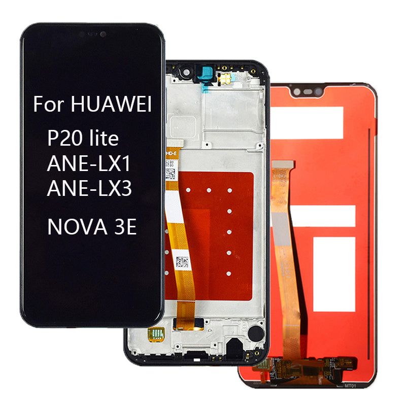 OEM Replacement For HUAWEI P20 Lite LCD With Frame For Nova 3e