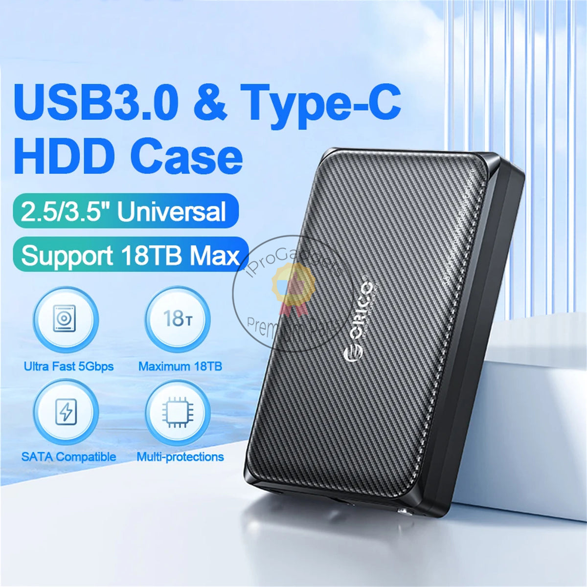 Orico New 2.5/3.5 Inch USB3.0 Mobile Hard Disk Box Type-C Hard Disk ...