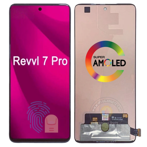 Replacement New Display for T-Mobile REVVL 7 Pro 5G 120Hz AMOLED Touch Screen Assembly
