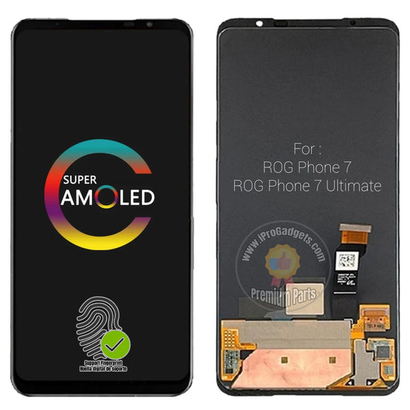 Replacement AMOLED Display for Asus ROG Phone 7 AI2205_C 7 Ultimate 165Hz Touch Screen Assembly Black