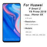 Replacement New Display for Huawei Y9 Prime 2019 P Smart Z Honor 9X LCD Touch Screen With Frame Assembly