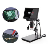 AiXun Digitalmikroskop DM21 7 Zoll HD-Display 5X-528X Biologisches Mikroskop Digitale Messung