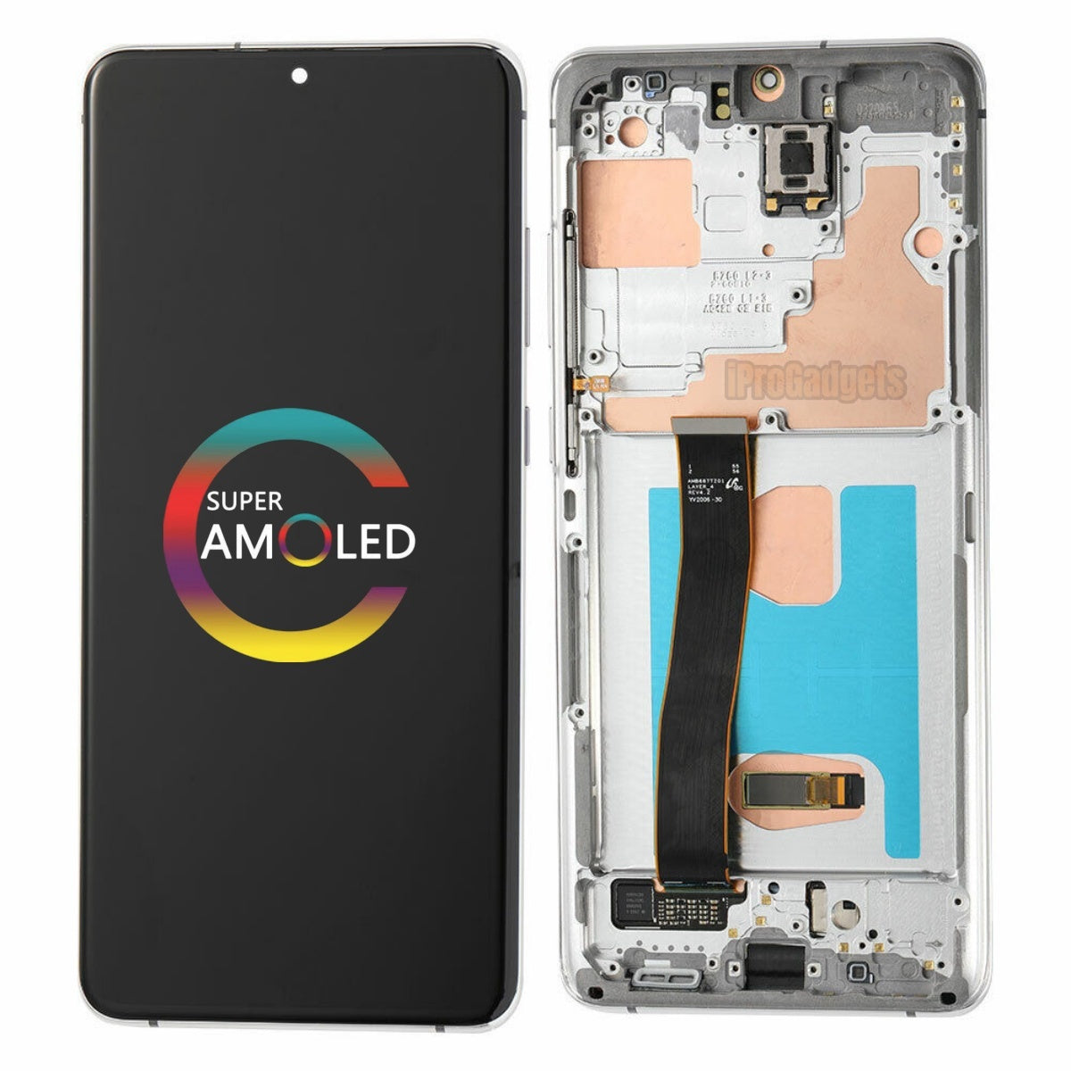 Replacement AMOLED Display Touch Screen With Frame for Samsung S20
