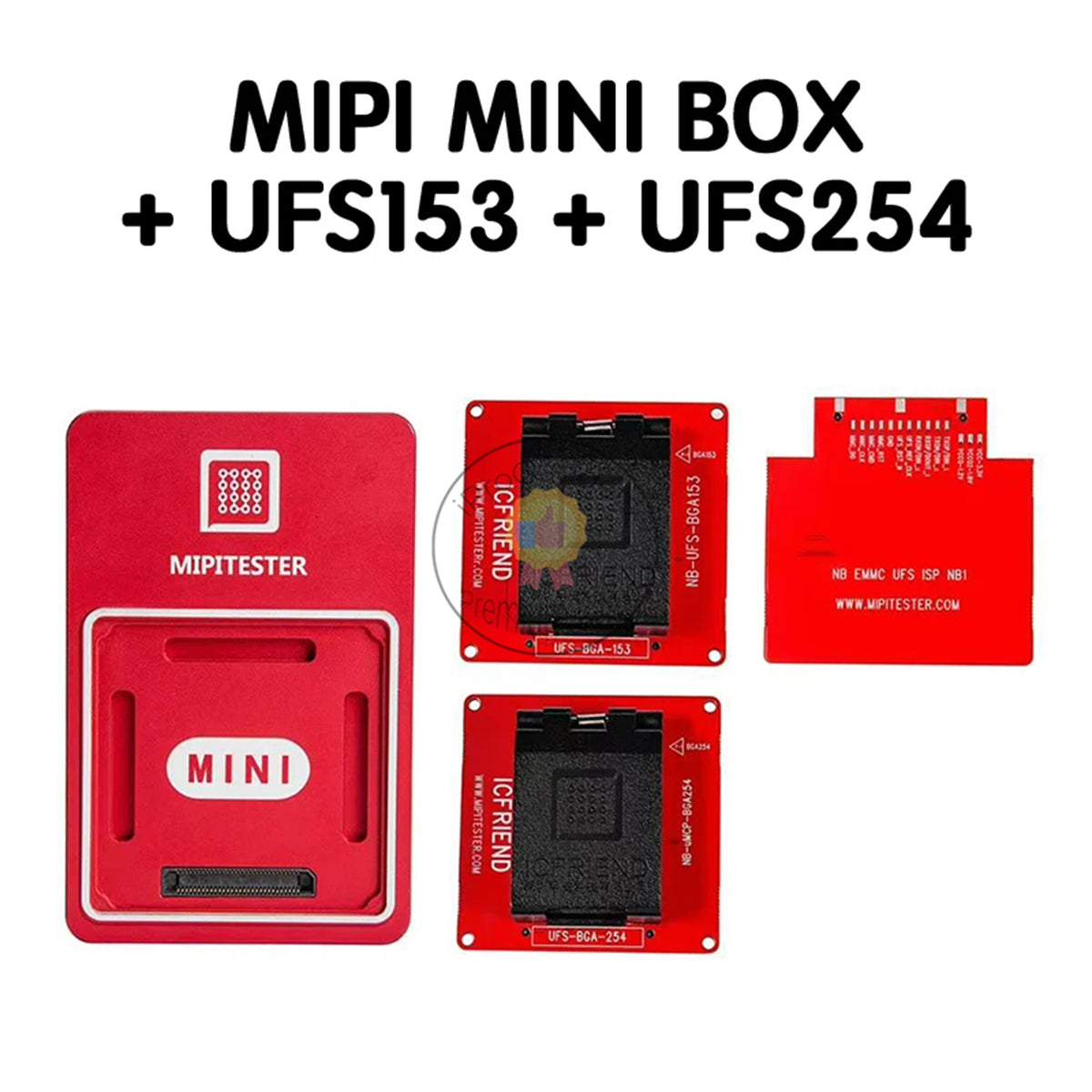 MiPiTester Mini box+UFS BGA153 254 UFS4 IN 1 Socket +Emate EMMC 13 IN 1 ...