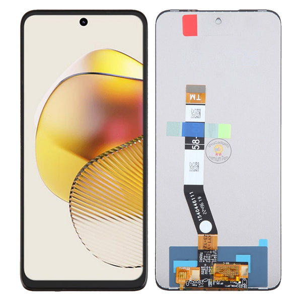 Écran LCD De Rechange Pour Motorola Moto G73 5G XT2237 - Kit Réparation Complet Avec Cadre Noir, Film Trempé Inclus