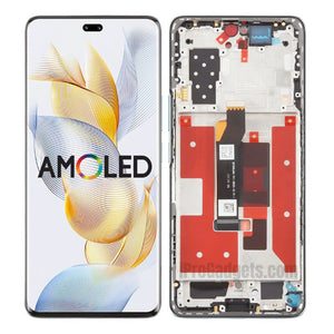Replacement New Display for Honor 90 Pro 5G REP-AN00 120Hz AMOLED Touch Screen Digitizer With Frame Assembly