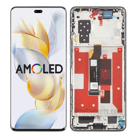 Replacement New Display for Honor 90 Pro 5G REP-AN00 120Hz AMOLED Touch Screen Digitizer With Frame Assembly