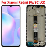 Ersatz-LCD-Touchscreen mit Rahmen für Xiaomi Redmi 9A 9C M2006C3LG M2006C3LI M2006C3LC M2004C3L