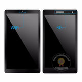 Reemplazo para Huawei Mediapad T3 7.0 3G WiFi BG2-W09 BG2-U01 BG2-U03 pantalla LCD montaje de pantalla táctil negro grado A probado