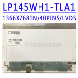 Replacement New Display LP145WH1-TLA1 LP145WH1-TLB1 LTN145AT01 14.5 inch Laptop LCD Screen Panel