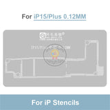 Amaoe Magnetic Middle Layer Reballing Platform/Stencil for iPhone X-15 Pro Max Planting Tin Stencil Set