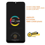 Replacement AMOLED Display Touch Screen for Infinix Note 11 / Note 12 X663 X663C X663D / Note 12 G96 X670