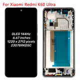Replacement OLED Display Touch Screen With Frame for Xiaomi Redmi K60 Ultra 23078RKD5C
