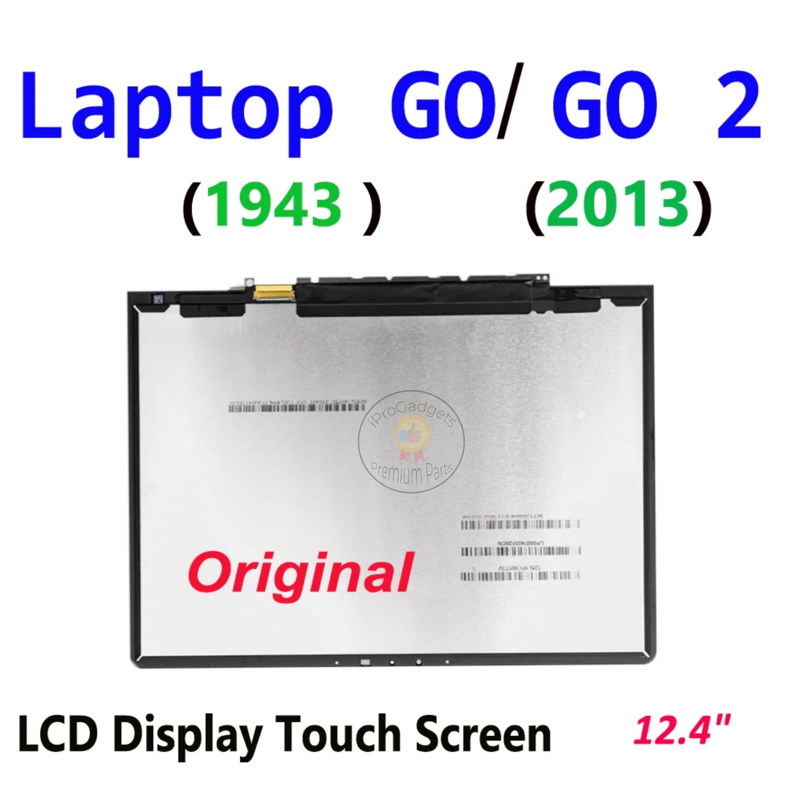 12,4 Inch Schermvervanging voor Go 1943, 1536 X 1024 Pixels 12,4 Inch Schermvervanging voor Go 1943, 1536 X 1024 Pixels