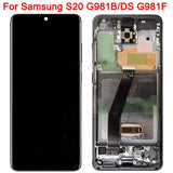 Replacement AMOLED Display Touch Screen With Frame for Samsung Galaxy S20 G980 SM-G980 SM-G980F SM-G980F/DS