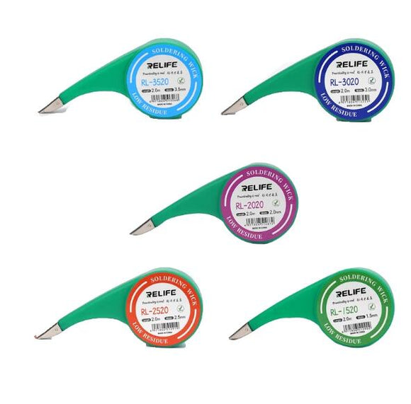 RL-1520 RL-2020 RL-2520 RL-3020 RL-3520 Soldering Wick Wires Tin Strip