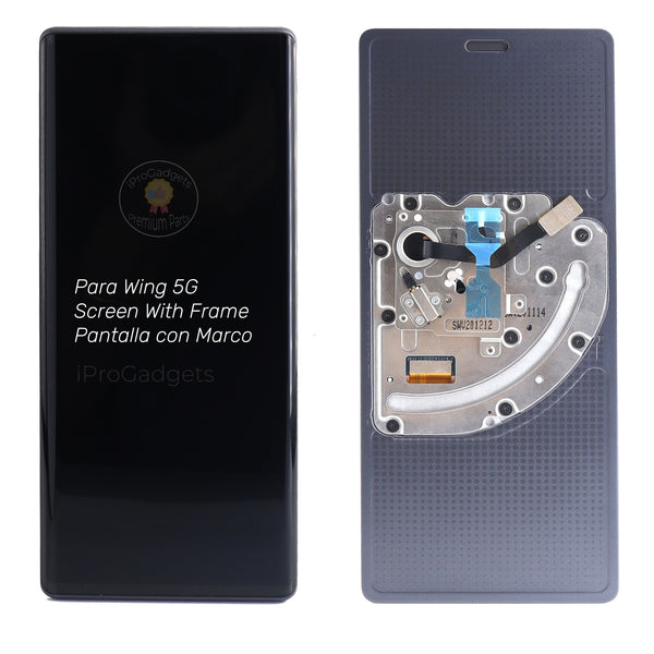 LG WING 256GBイリュージョンスカイ 本体 LM-F100TM LG WING 5G