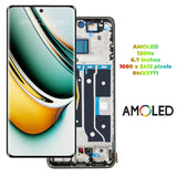 Replacement Display For Realme 11 Pro 5G RMX3771 RMX3770 AMOLED Touch Screen With Frame Assembly