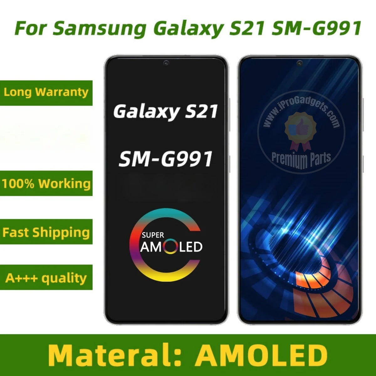 Con Pixel Morto 6.2 ''AMOLED S21 LCD Per Samsung S21 5G G990F G991F G991U G991B/DS Display LCD Touch Assemblea di Schermo LCD di Riparazione  509