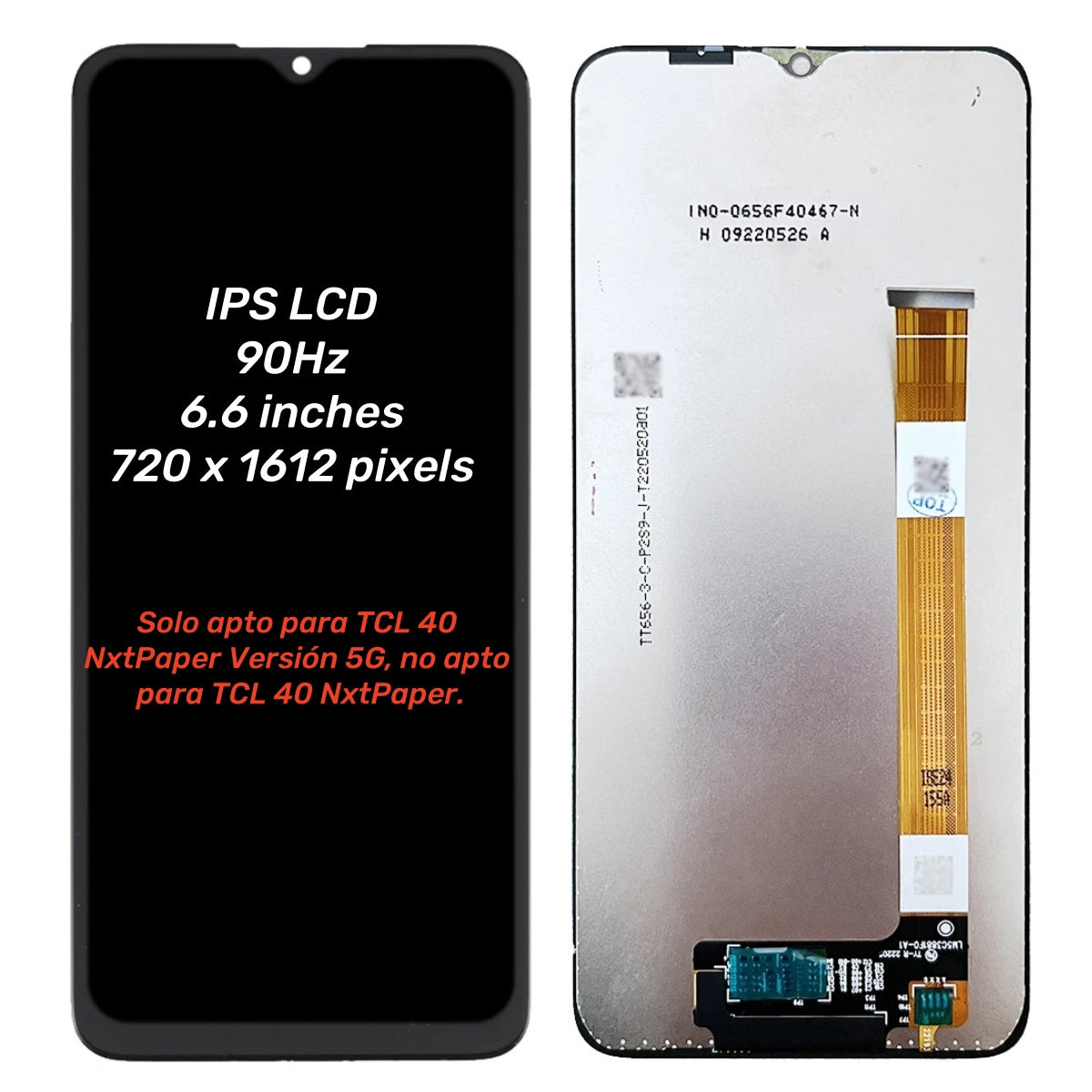 Replacement LCD Display Touch Screen for TCL 40 NxtPaper 5G