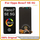 Pantalla AMOLED Original de repuesto para OPPO Reno7 SE 5G PFCM00 CPH2371 Reno 7 4G CPH2363, pantalla táctil negra