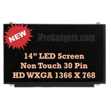 Replacement New 14.0" HD Laptop LCD Screen for HP COMPAQ 14-AF103LA L9M17LA 30-Pin eDP Display Panel