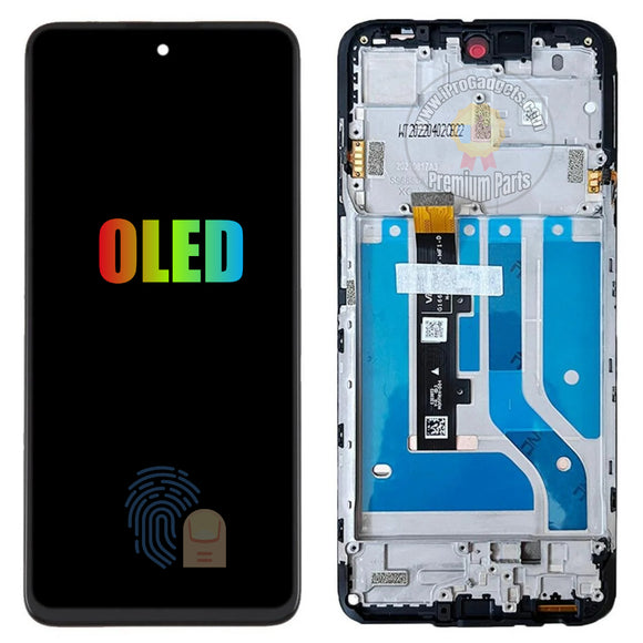 Pantalla táctil LCD AMOLED de repuesto con marco para Motorola Moto Edge 20 Lite XT2139-1 Edge 20 Fusion