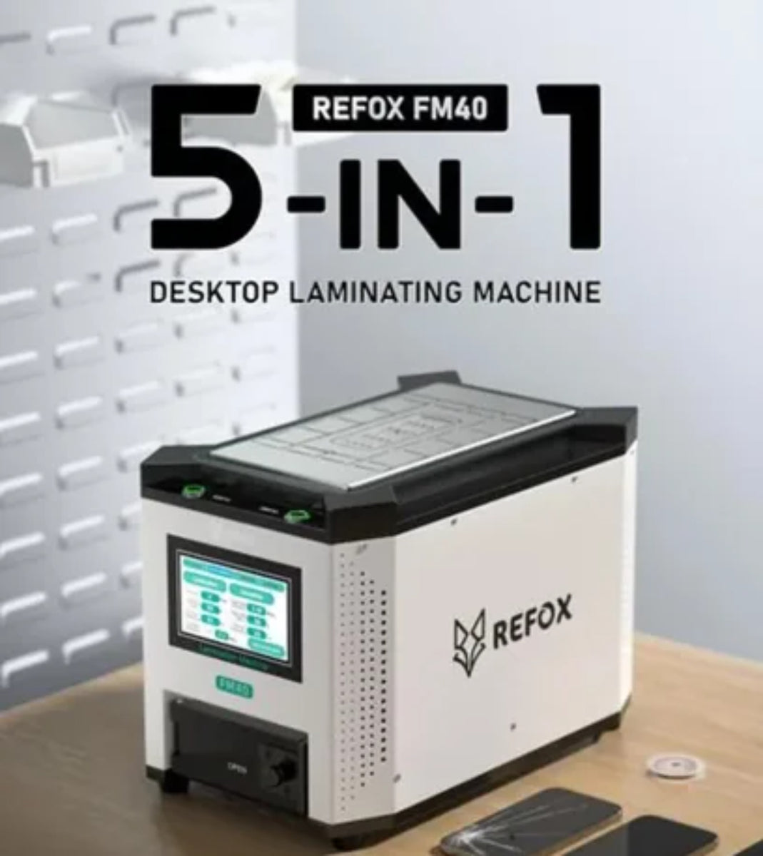 Refox 5 In 1 FM-40 LCD Glass Lamination Machine Heating Separator ...