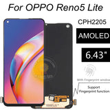 Ersatz-AMOLED-Display-Touchscreen für OPPO Reno5 Lite CPH2205 Reno 5 Lite 4G 