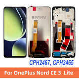 Replacement LCD Display Touch Screen With Frame for OnePlus Nord CE 3 Lite CPH2467 CPH2465
