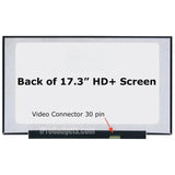 Replacement Display for HP 17-CP0096NR 17-CP0196NR 17-CP0044NR 17.3 inch LCD Screen HD+ 30 Pins