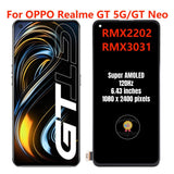 Reemplazo de pantalla AMOLED, montaje de pantalla táctil para OPPO Realme GT Neo 5G RMX2202 RMX3031