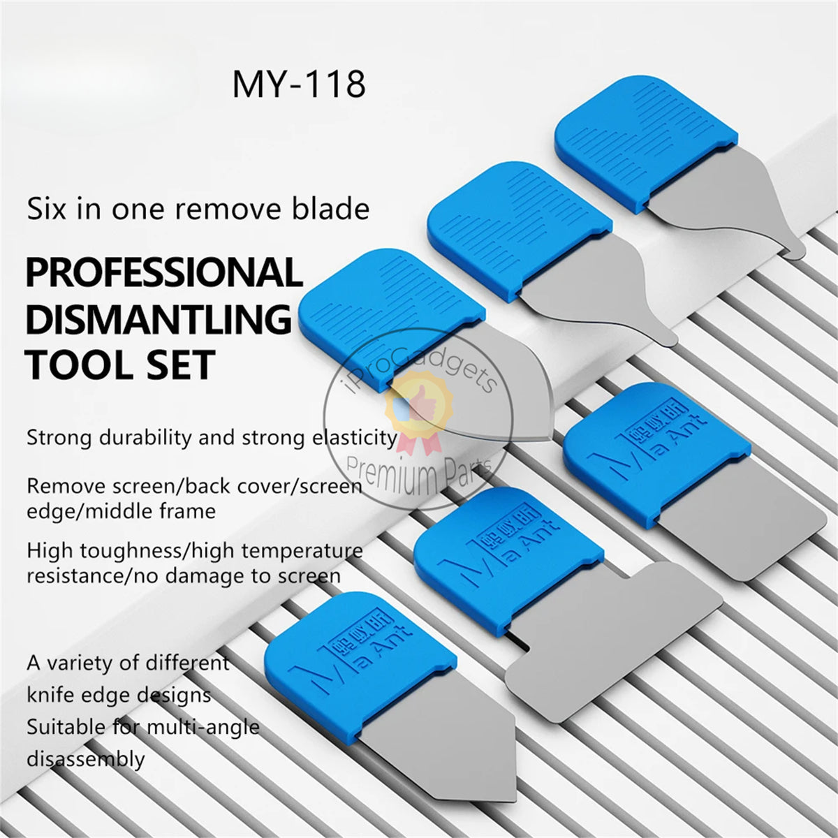 Maant MY-118 Ultra Thin Metal Steel Opening Tool Mobile Phone Removal ...