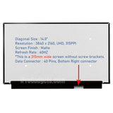 Replacement New Display 14.0 inch B140ZAN01.2 B140ZAN01.1 4K 3840x2160 Laptop LCD Screen Panel Matrix