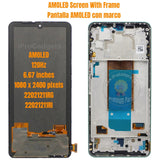 Replacement AMOLED Display Touch Screen With Frame for Xiaomi Poco F4 22021211RG 22021211RI OEM