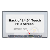 Repalcement New Display NV140FHM-T02 0MCJ60 14.0 inch LED LCD Touch Screen Panel