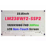 Replacement New Display 23.8 inch LM238WF2-SSP2 LM238WF2(SS)(P2) FHD LCD Screen Panel Non-Touch