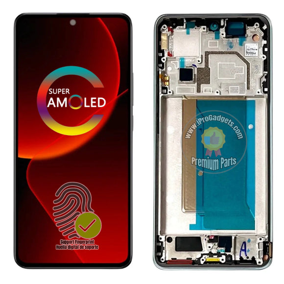 Pantalla táctil de repuesto AMOLED con marco para Xiaomi 13T / 13T Pro 2306EPN60G 23078PND5G