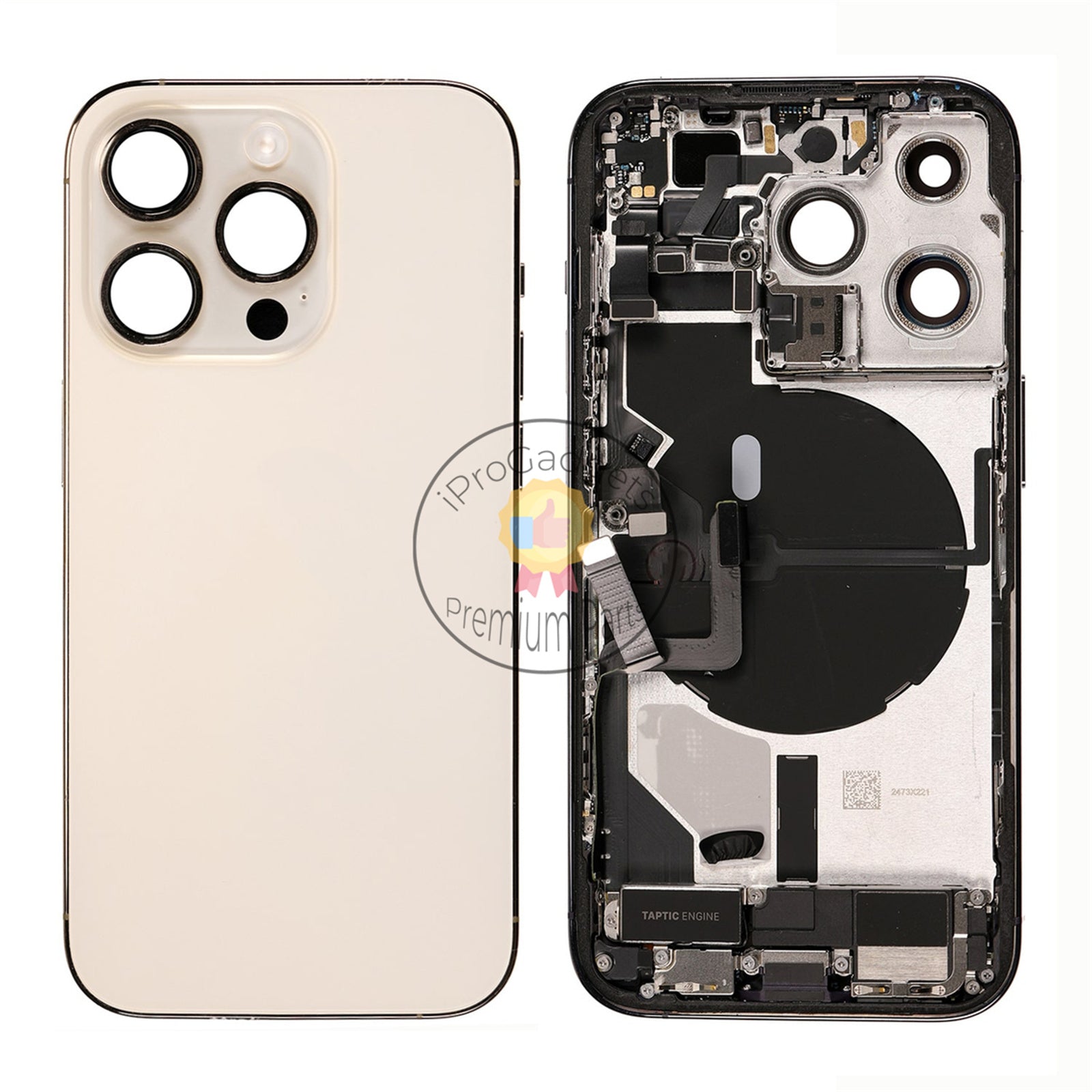Replacement for iPhone 14 Pro Max Back Cover Full Assembly Space