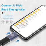 PD 27W OTG Adapters IOS Female To Type C Male Adapter Converter Fast Charging for iPhone 15 Series / iPad / MacBook Data Transfer Connector 2PCS